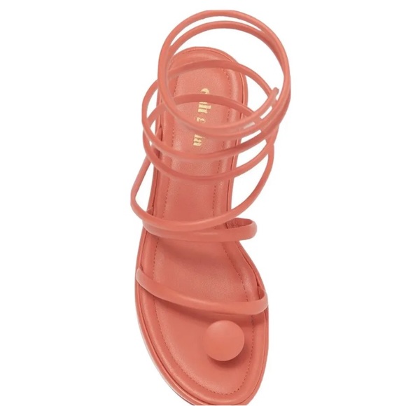 NIB Cult Gaia Alba Jasper Leather Coil Wrap Platform Wedge Sandals Pumps 36 $498 - Picture 1 of 10